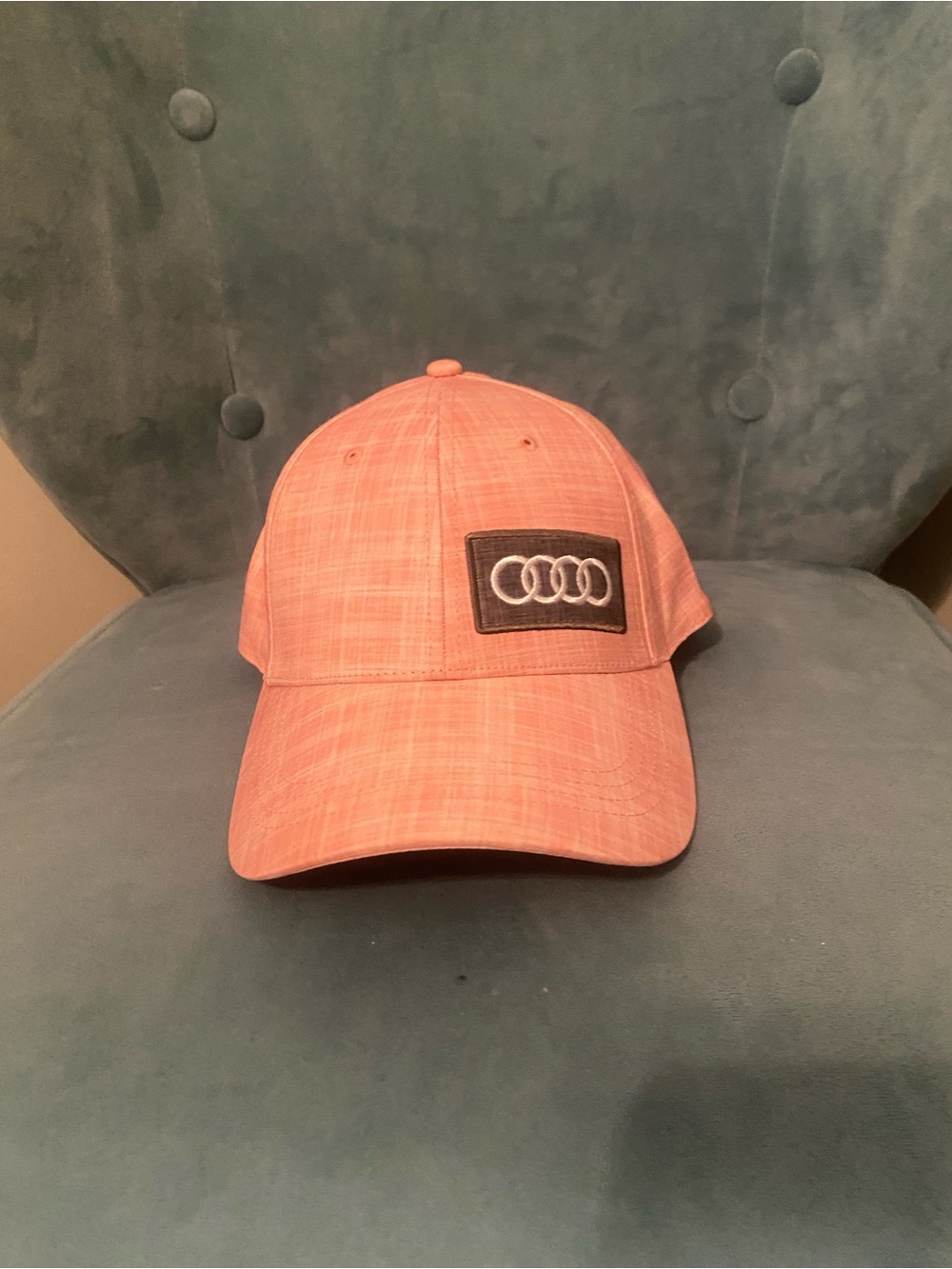 Audi Logo Baseball Cap in Dusty Coral